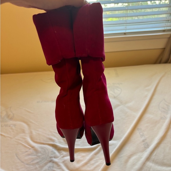 Brand new fuschia heeled boots - Picture 2 of 5